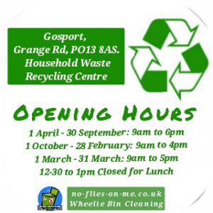 Gosport HWRC's Opening Times Hours
